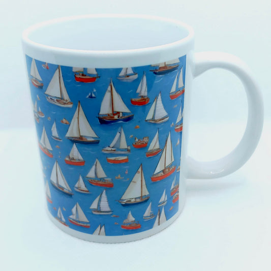 Sailing Boat Wallpaper - 11oz Mug