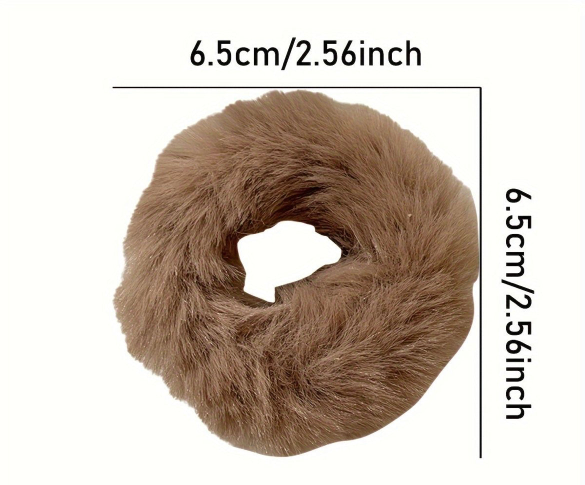 Set 7 - Soft Fuzzy Hair Scrunchies