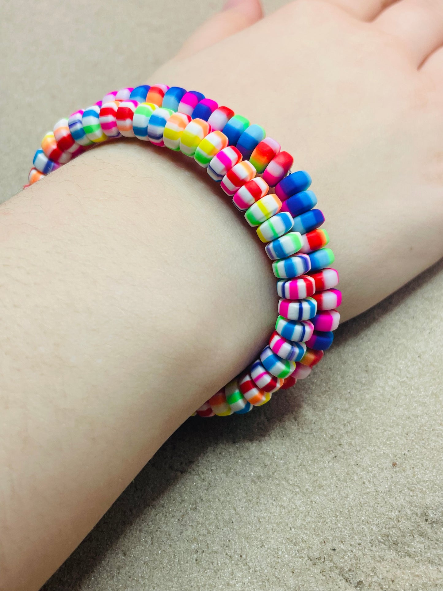 Set Of Multi Coloured Bracelets #Design9