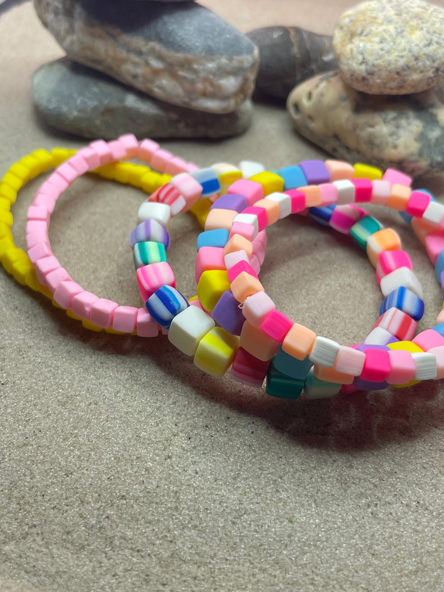 Set Of Multi Coloured Bracelets #Design5