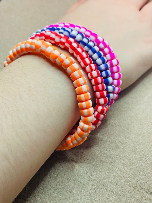 Set Of Multi Coloured Bracelets #Design8