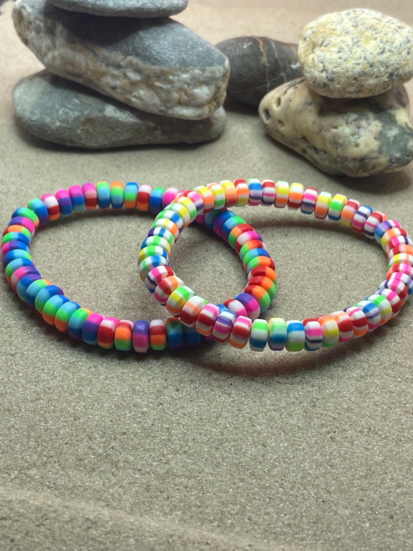 Set Of Multi Coloured Bracelets #Design9