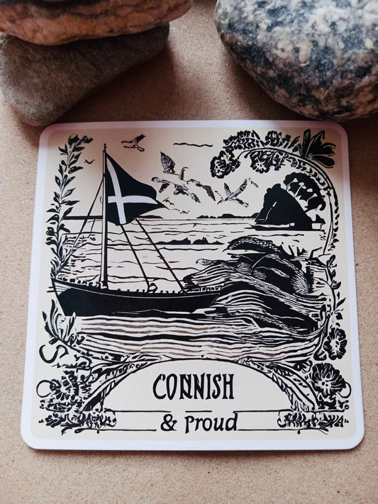 Cornish & Proud Vinyl Die-Cut Sticker