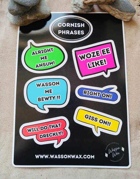 Cornish Phrases Sticker Sheet
