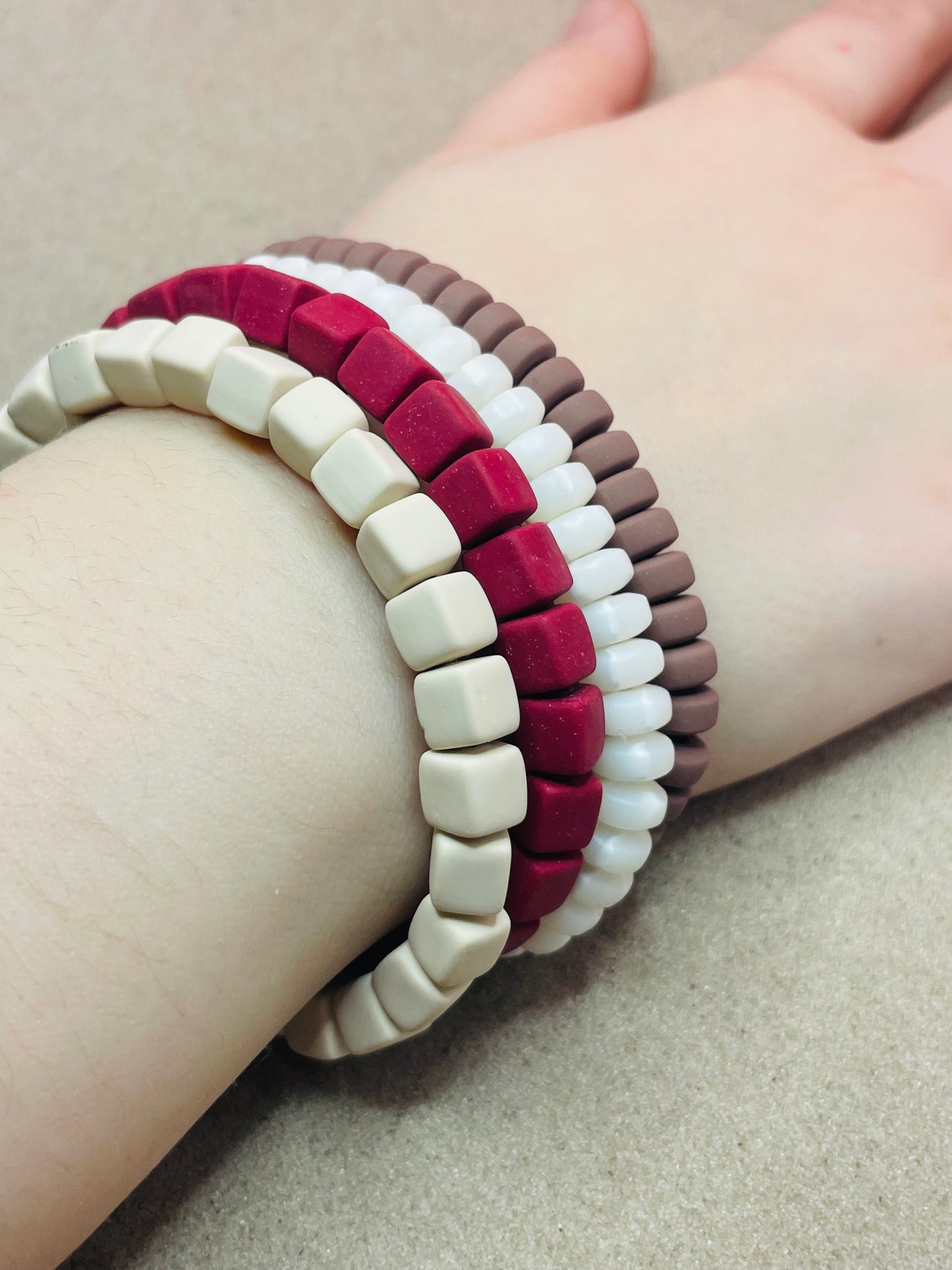 Set Of Multi Coloured Bracelets #Design3