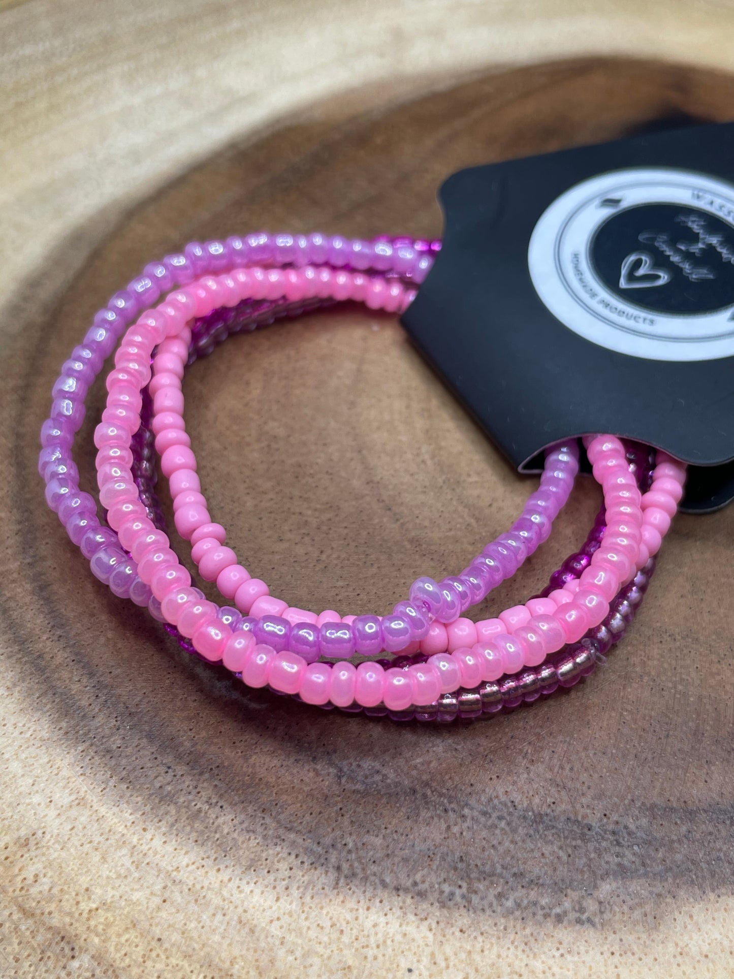 Bold Pink Coloured Patterned Bracelet (Pick N Mix) Wasson Wax