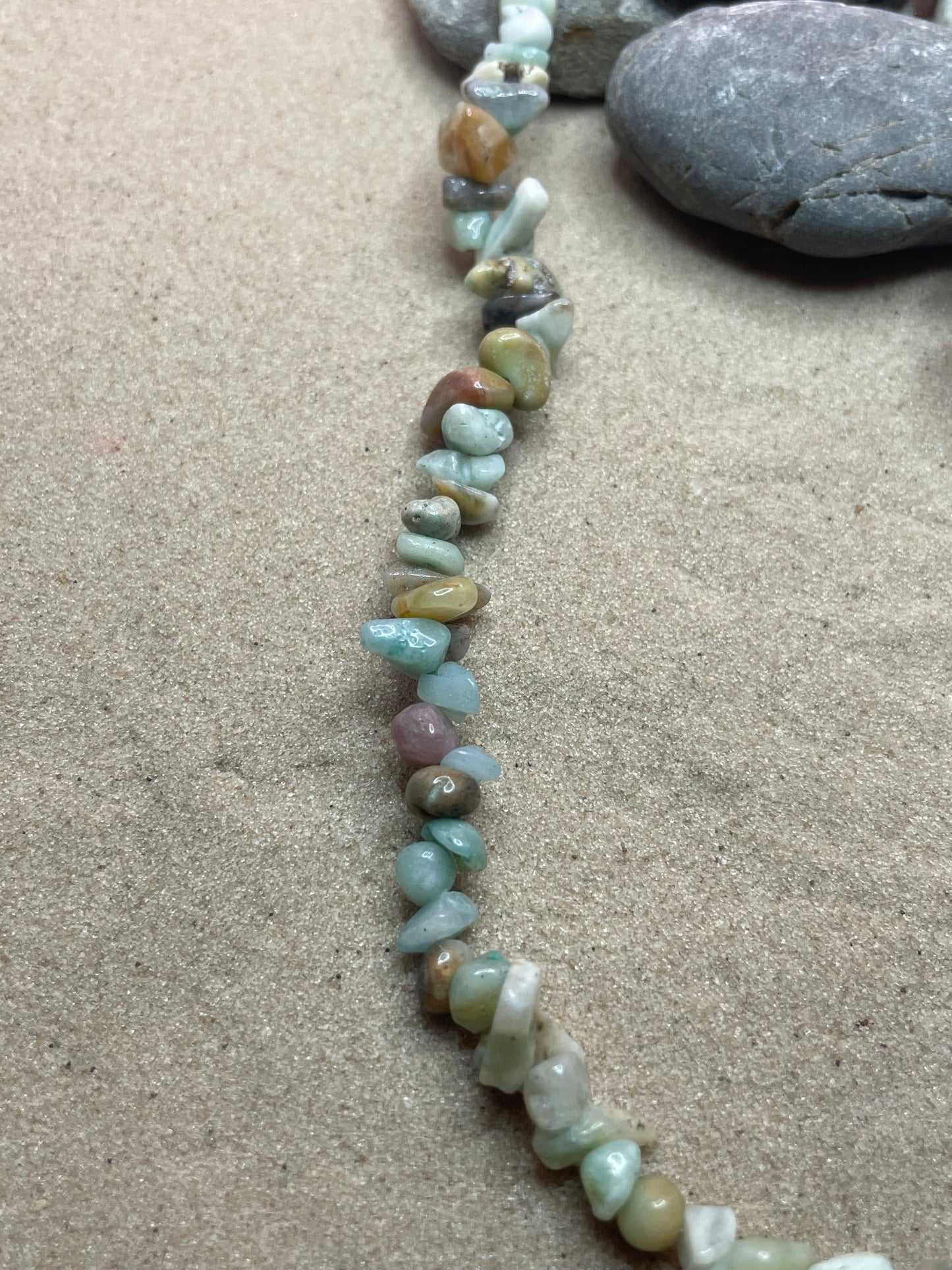 Amazonite Natural Necklace - Reduce Fear & Worry