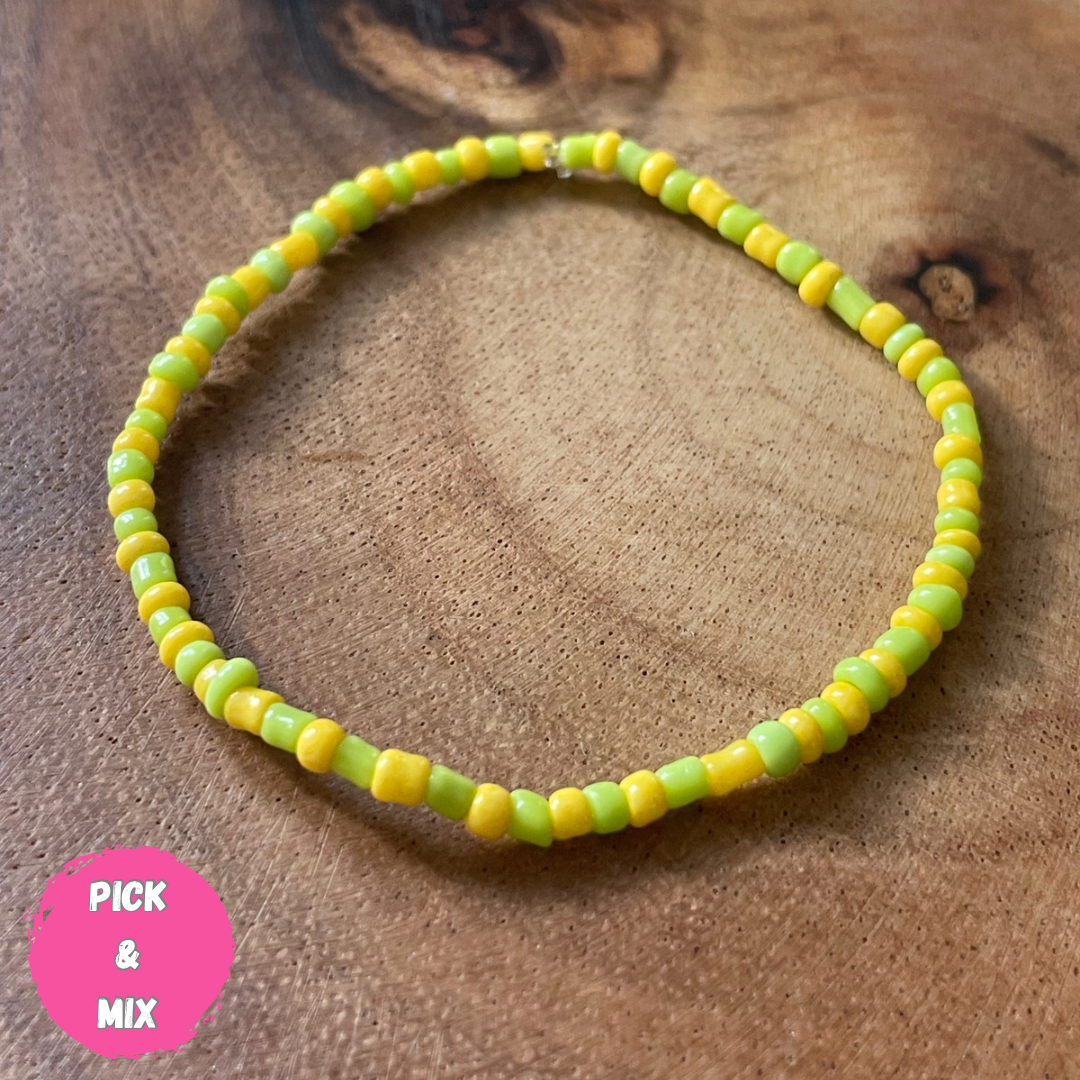 Lemon & Lime Coloured Bracelet (Pick N Mix) Wasson Wax