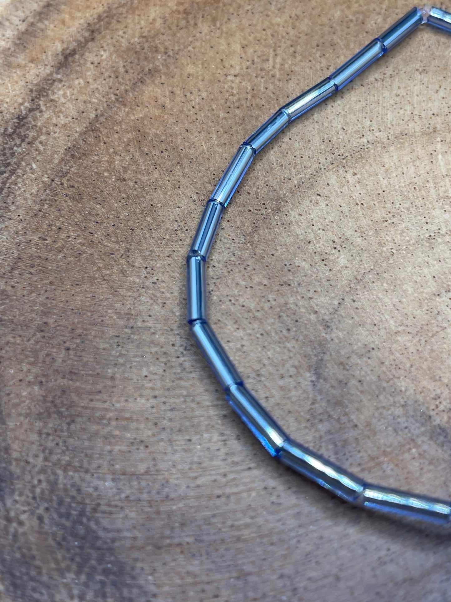 Long Tube Light Blue Beaded Bracelet (Pick N Mix) Wasson Wax