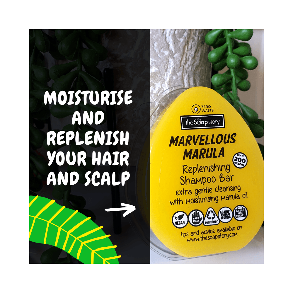 Marvellous Marula Replenishing Shampoo Bar - 100g Wasson Wax
