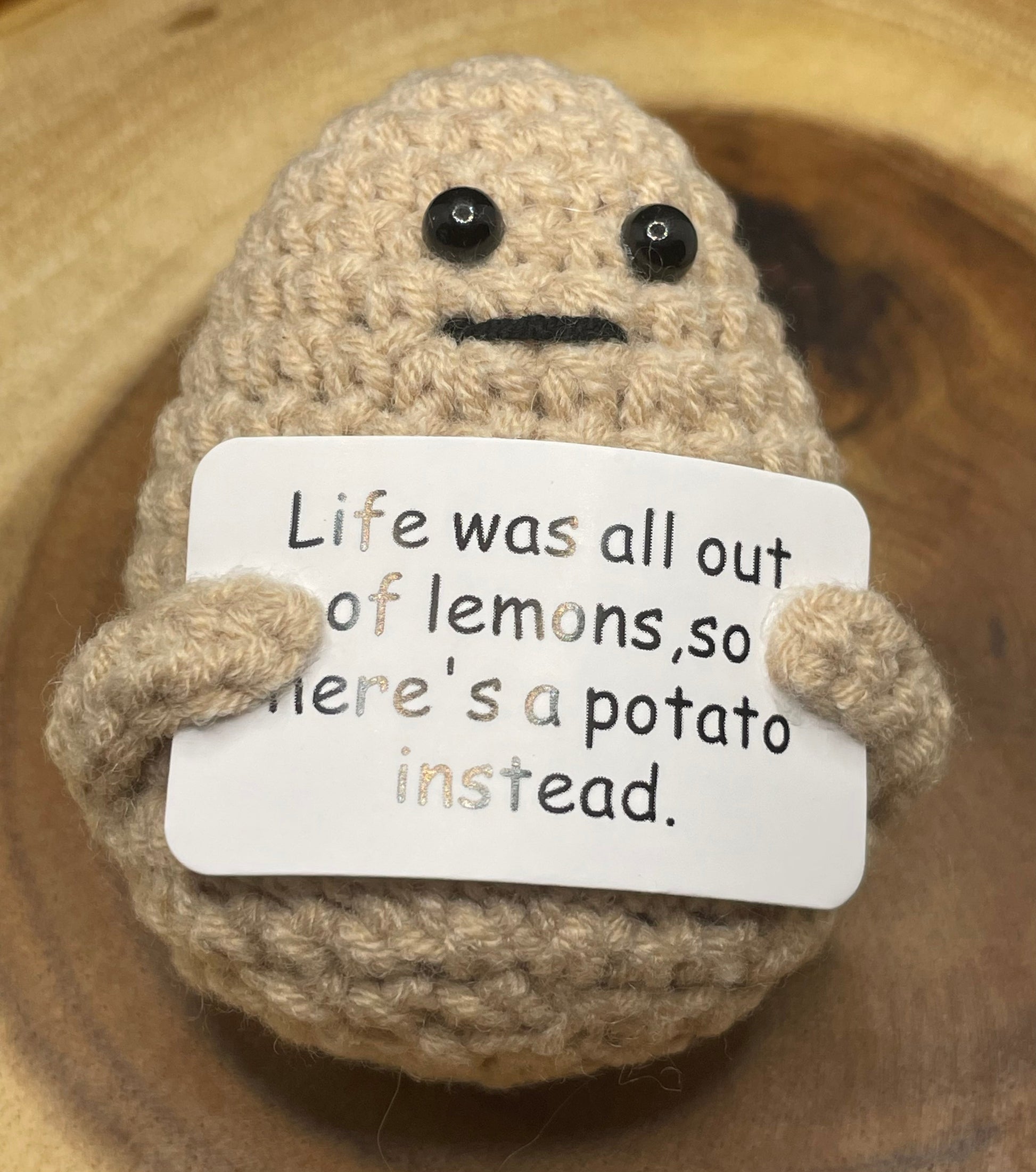 Mini Knitted Positive Potato Wasson Wax