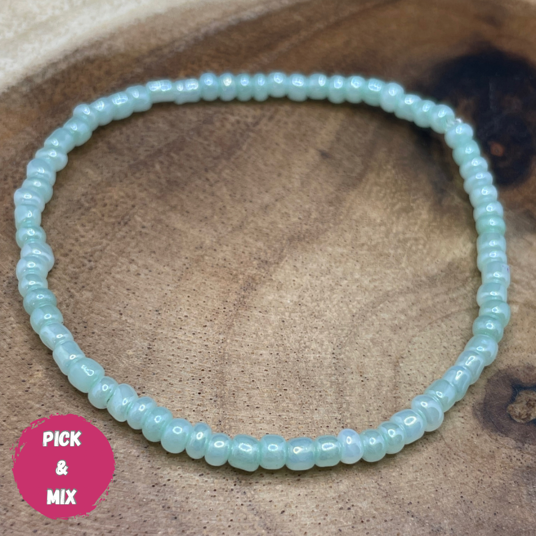 Pearlescent Light Green Coloured Bracelet (Pick N Mix) Wasson Wax
