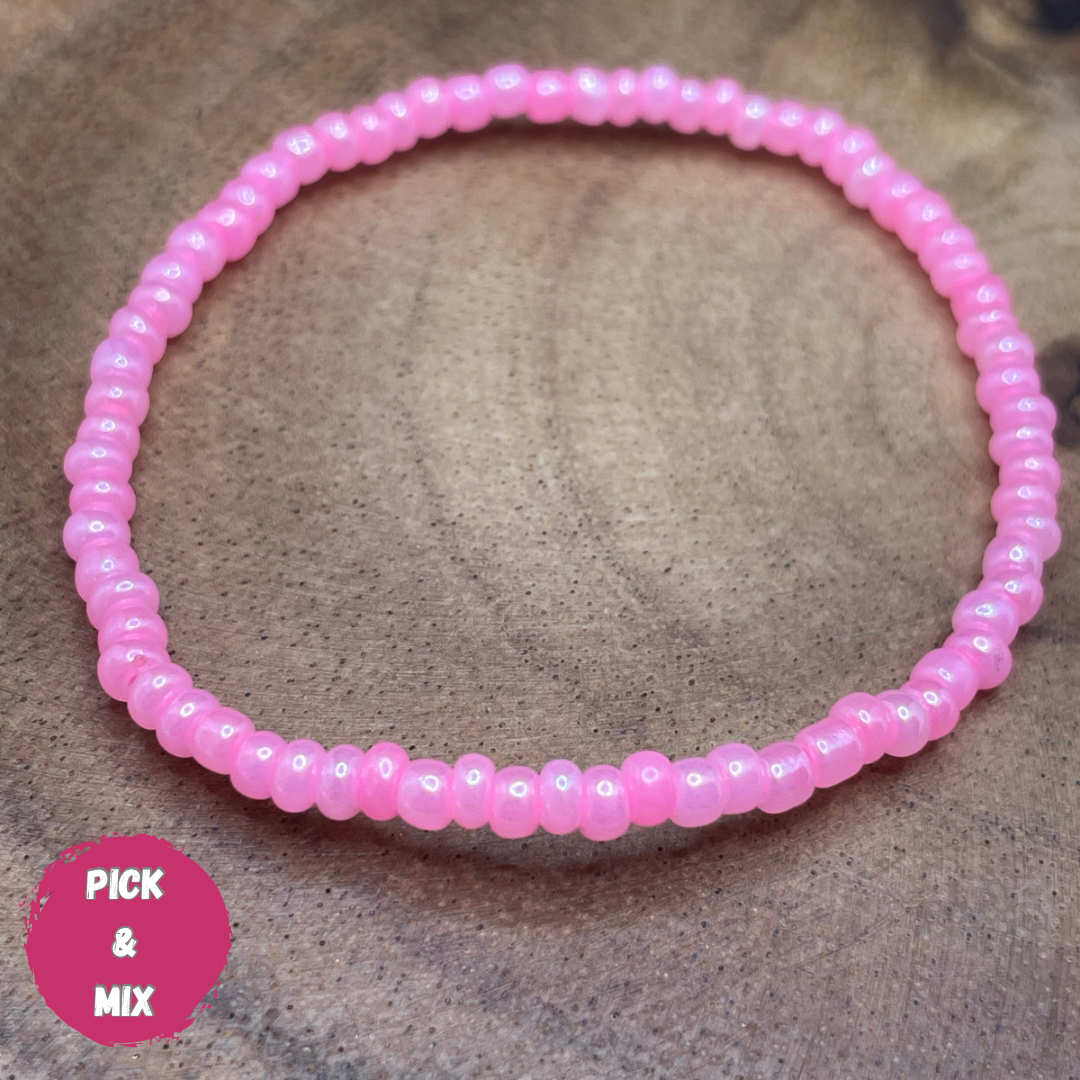 Pearlescent Pink Coloured Bracelet (Pick N Mix) Wasson Wax