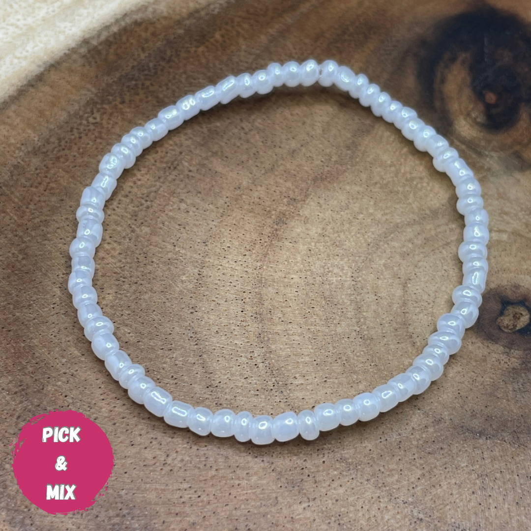 Pearlescent White Coloured Bracelet (Pick N Mix) Wasson Wax