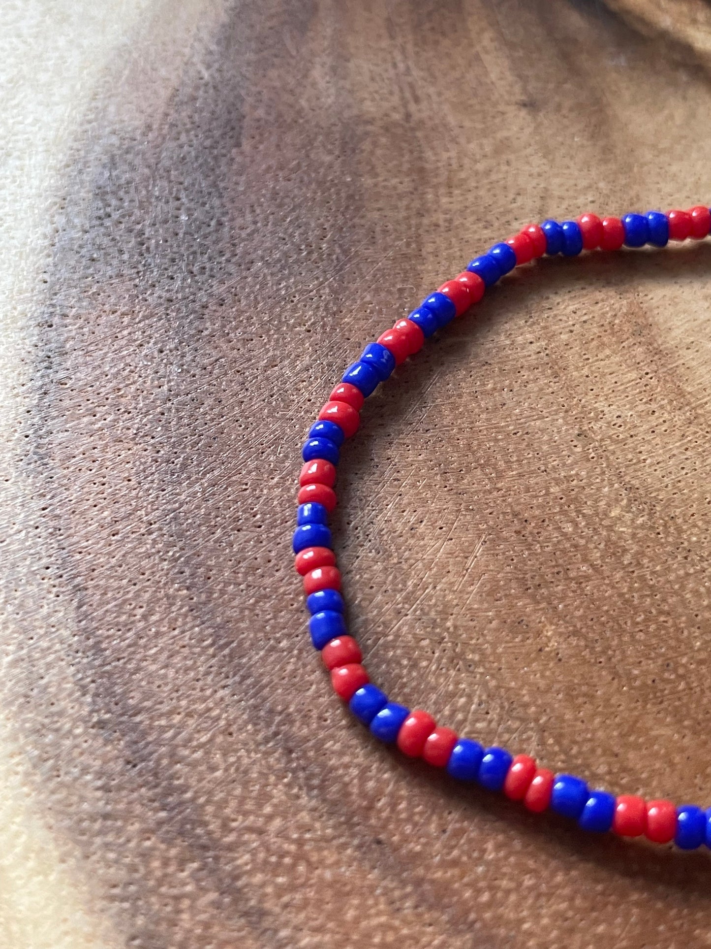 Red & Blue Pattern Bracelet (Pick N Mix) Wasson Wax
