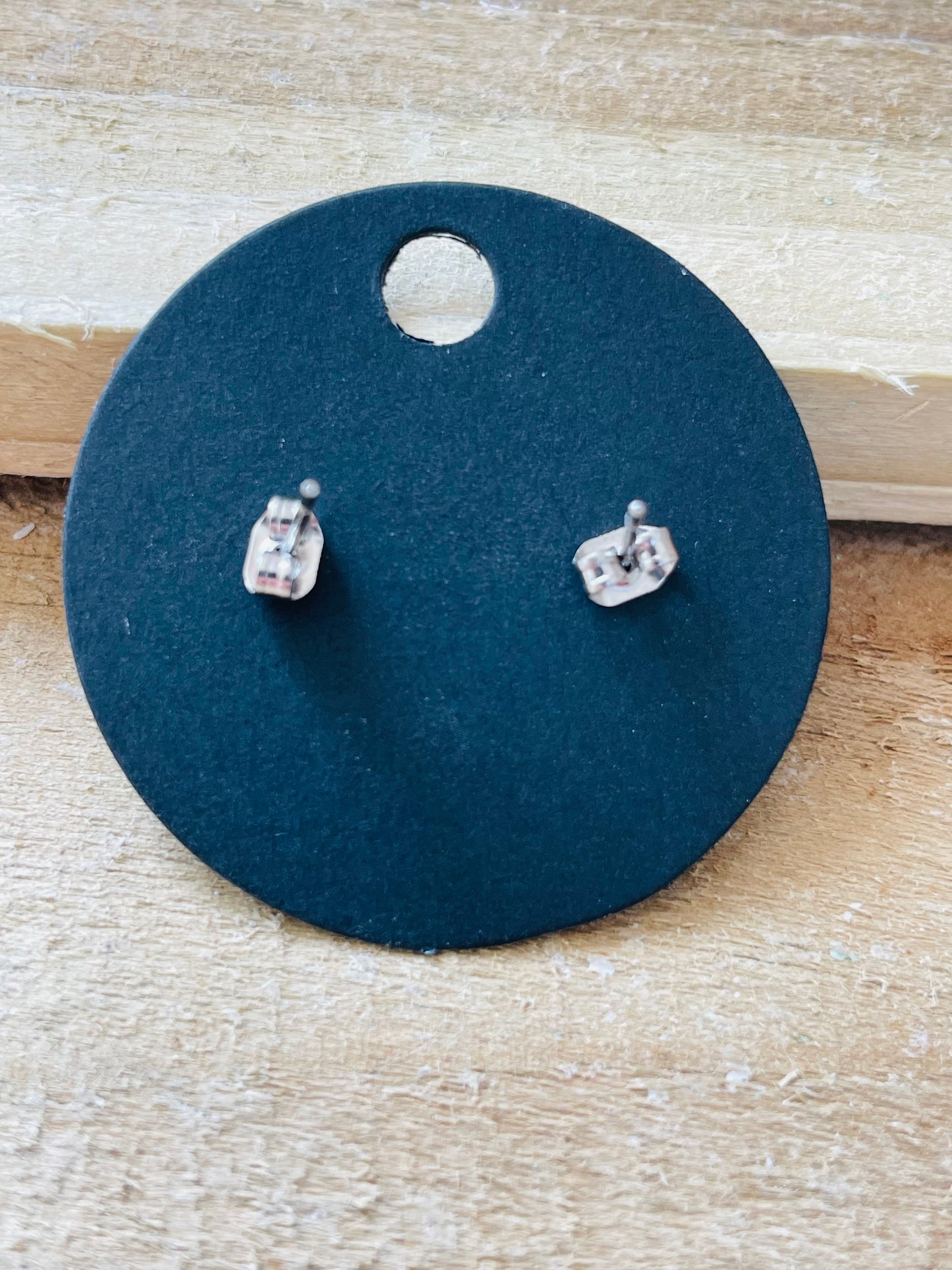 Snowflake Obsidian Gemstone Stud Earrings - Wasson Wax